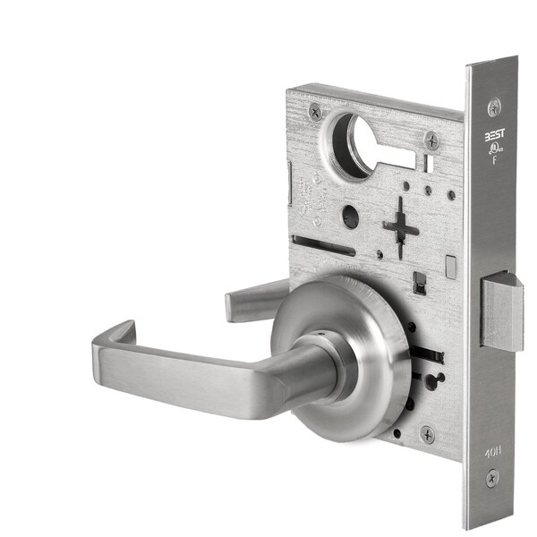 Best Grade 1 Passage Mortise Lock, 15 Lever, R Rose, Non-Keyed, Satin Chrome Finish, Field Reversible 45H0N15R626 - main